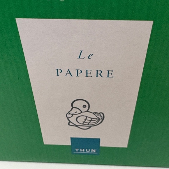 Thun collectors Gold and Cream Lovebird Figurine le papere - Picture 2 of 7